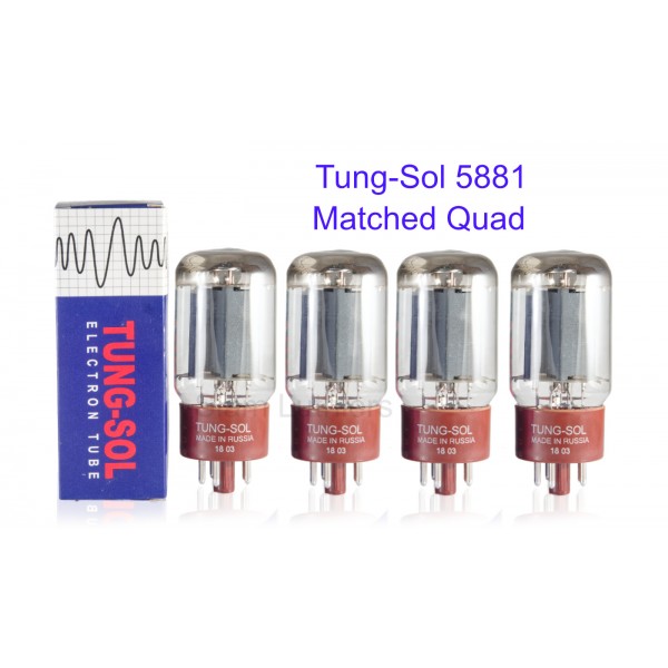 Tung-Sol 5881 Matched Quad